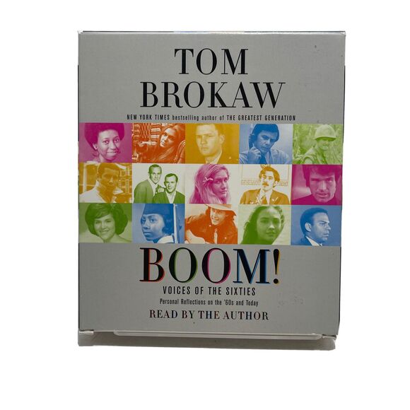 2007 TOM BROKAW BOOM AUDIOBOOK 5 DISC CD VOICES OF THE SIXTIES VERY GOOD - Picture 1 of 2